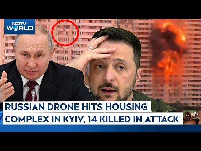 Russia Ukraine War | Russia Launches Major Drone Attack on Kyiv, Kills at Least 14