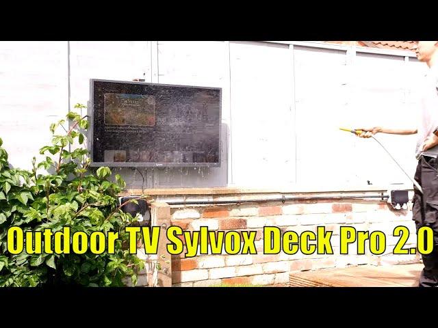 Outdoor TV Sylvox Deck Pro QLED 2.0 Unboxing setup and Wall Mount Installation