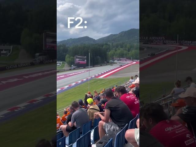 Difference of speed between F3-F2-F1