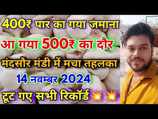 लहसुन बिकी 54000₹ क्विंटल | लहसुन में टूटे सभी रिकॉर्ड | Aaj Ka Lahsun Bhav | Today Garlic Rate