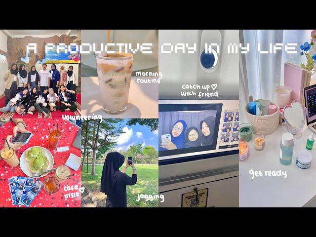 A DAY IN MY LIFE⋆˚𝜗𝜚˚voluntering day,productive,jogging,catch up with friends,get ready with me