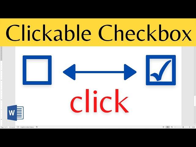 How to create Checklist in Word with clickable checkbox [2021]