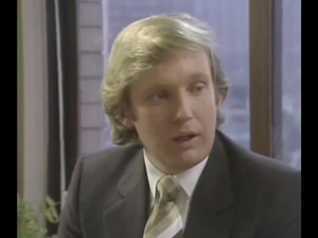 A young Donald Trump on the political elite