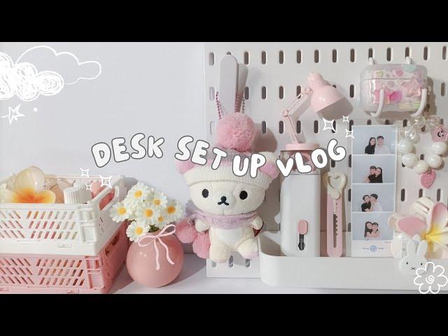  vlog 04: desk setup, cute and functional 𐙚˚⊹  | philippines ️