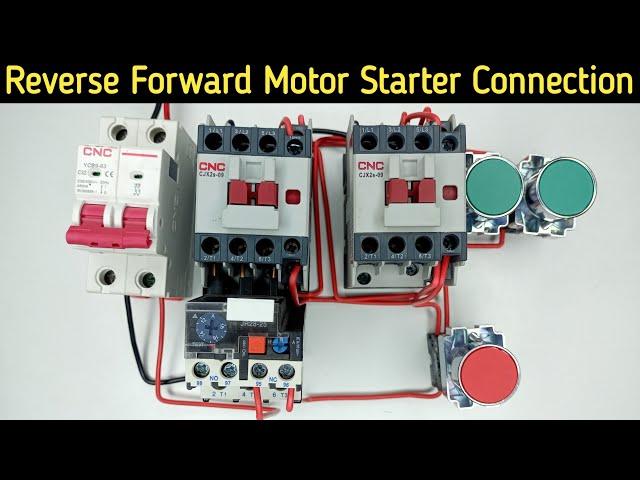 reverse forward motor starter control wiring | reverse forward motor control circuit diagram