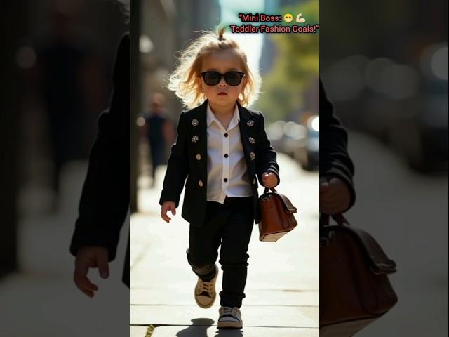 Chic Toddler Takes the City: Mini Professional Style #littlestarscatwalk #cutenessoverload #fashion