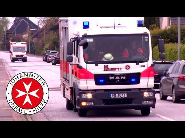 Übung "Massenanfall von Verletzten " - Johanniter-Unfall-Hilfe & Feuerwehr Bremerhaven
