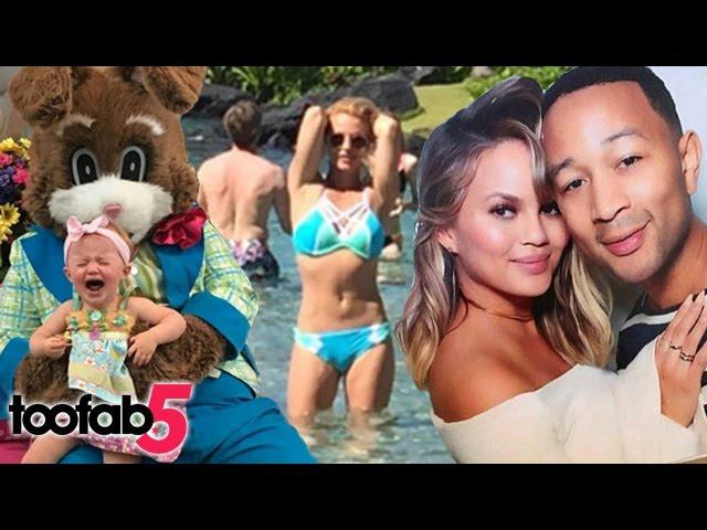 Stars Celebrate Easter, Britney Flaunts Bikini Bod & More! | toofab