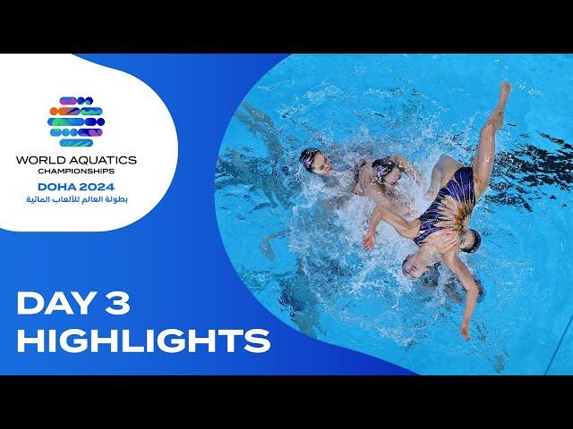 Day 3 | Highlights | World Aquatics Championships - Doha 2024