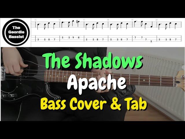 The Shadows - Apache - Bass cover with tabs