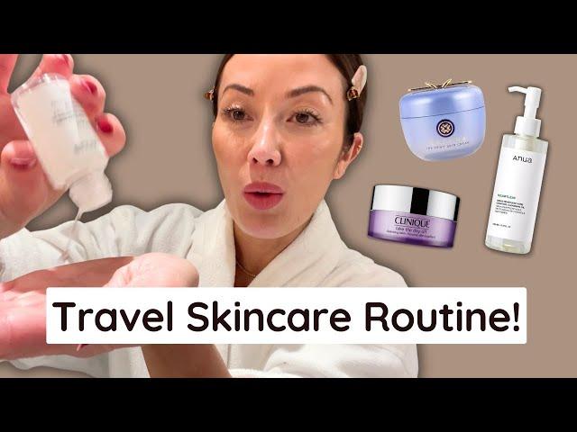 My Anti-Aging TRAVEL Skincare Routine!
