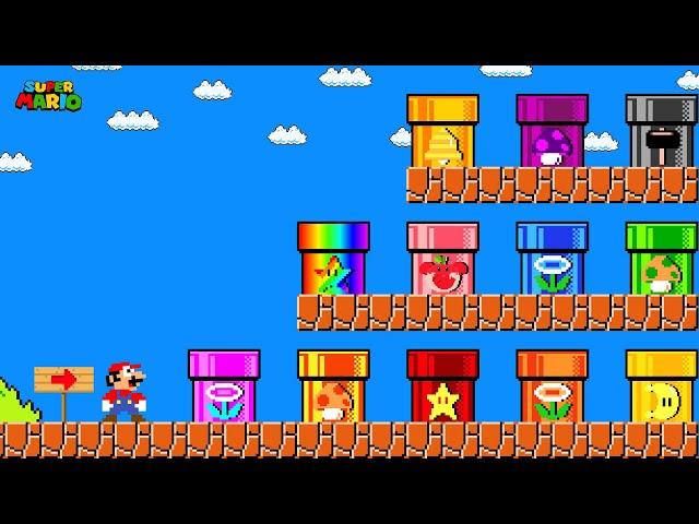 If Mario Collect Custom Pipe all Power Up?