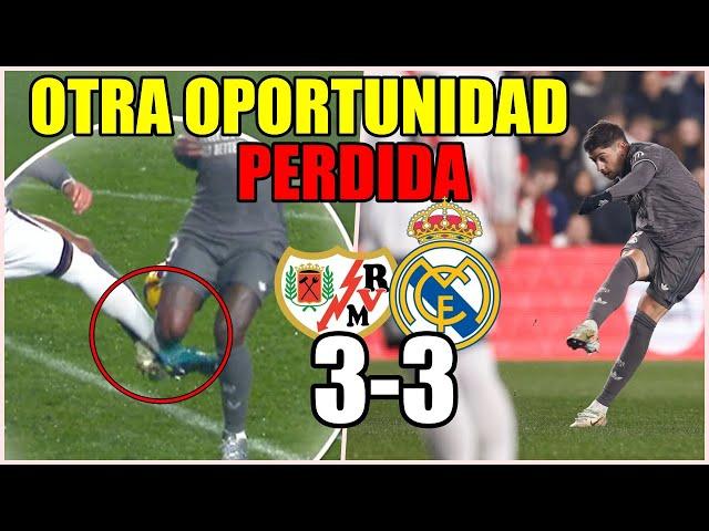 ¡ESCÁNDALO ARBITRAL! El penalti NO pitado a Vinícius y el mal partido del Real Madrid vs Rayo (3-3)