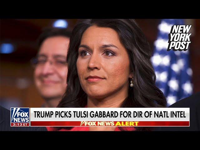 Trump picks Democrat-turned-Republican Tulsi Gabbard as director of national intelligence