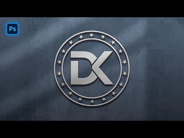 كيف تصميم شعار DK الاحترافي على الفوتوشوب | How to design a professional DK logo in Photoshop