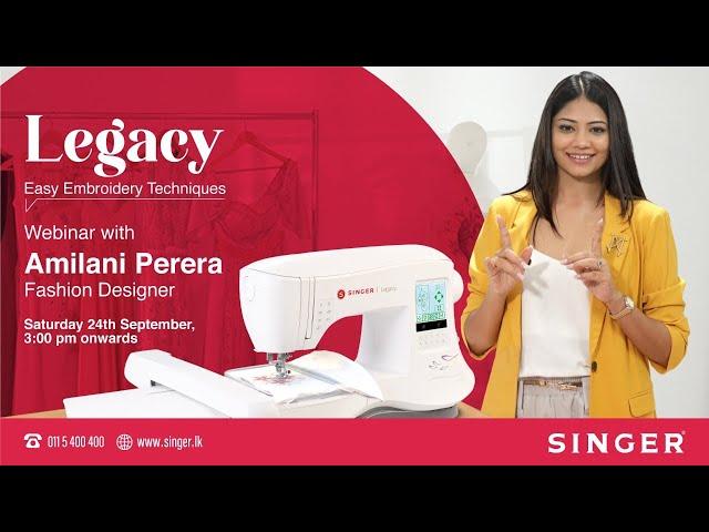 Easy Embroidery Techniques Webinar with AMILANI PERERA