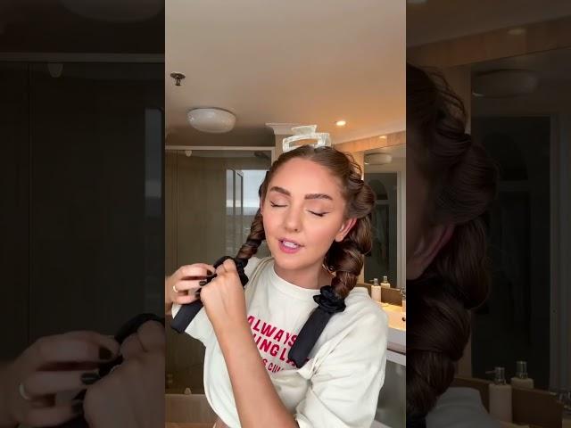 easy HEATLESS curls for SCHOOL!  ‍️
