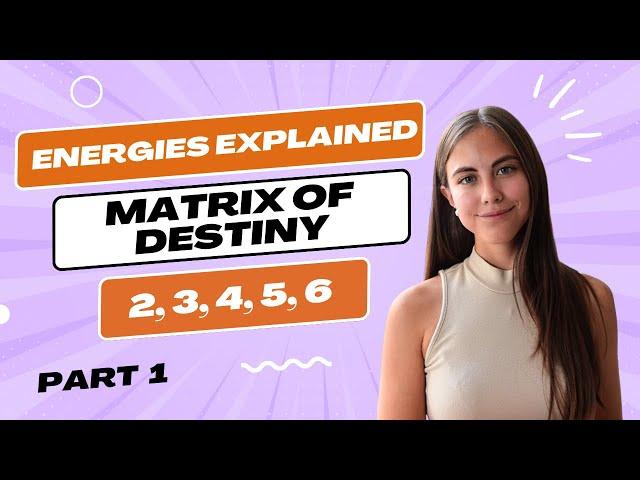 Matrix of Destiny Energies Explained. Meaning of Numbers 2, 3, 4, 5, 6