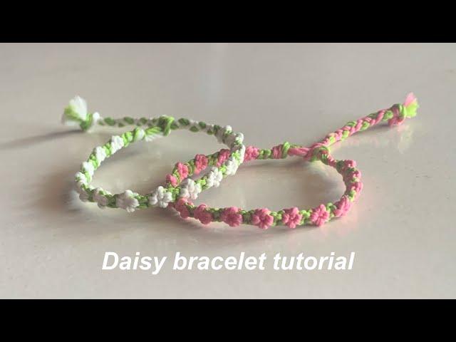 How to make daisy bracelet || yarnivora