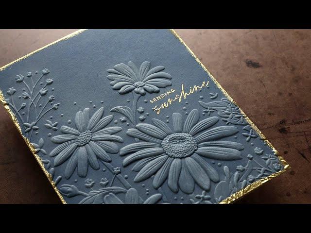 This embossed card is gorgeous! And so easy, too!