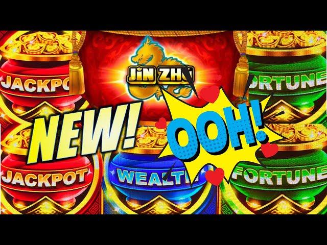 NEW SLOT! THIS SLOT WAS HOTT!!!  JIN ZHU (DRAGON) Slot Machine (IGT)