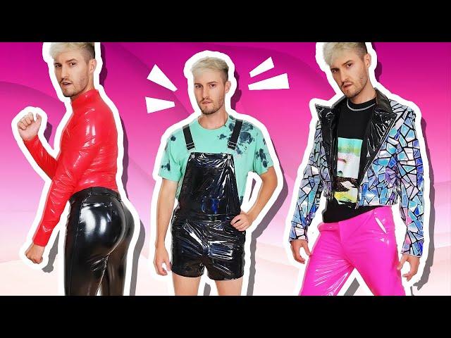 Vinyl Look Book - Trying on Men's PVC Vinyl Pants / Clothing