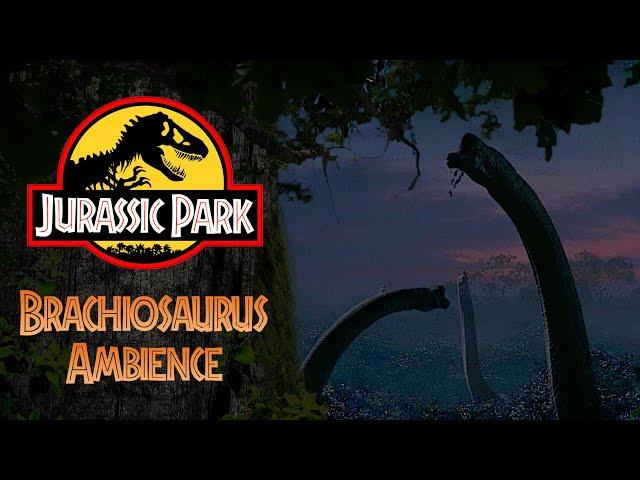 Brachiosaurus Paddock Ambience (Night) - 1 hour version | Jurassic Park