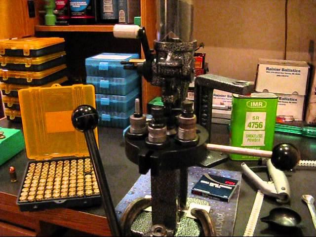 Reloading with the Lyman T-Mag II turret press.