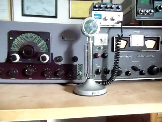 K7PP, Zero beating an AM signal with Johnson Viking Valiant Ham Radio