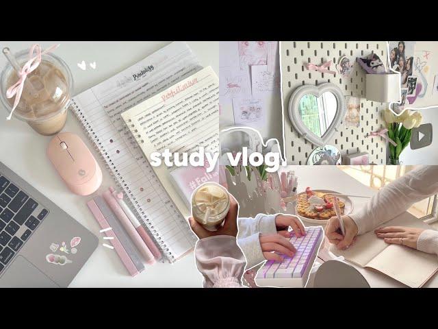 Finals week ️ study vlog, being very productive, lots of coffee, daily life routines etc.