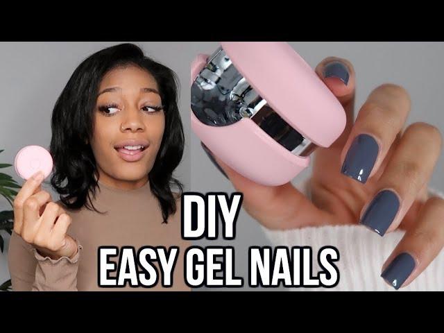 EASY gel nails at home! | Le Mini Macaron!