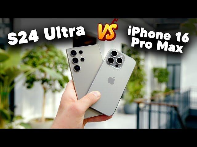 iPhone 16 Pro Max vs Samsung Galaxy S24 Ultra CAMERA TEST - Photo and Video Comparison