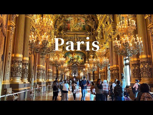 [4K] Paris Walk: Palais Garnier Opera House️ Place de la Concorde, Pont Alexandre III 2022