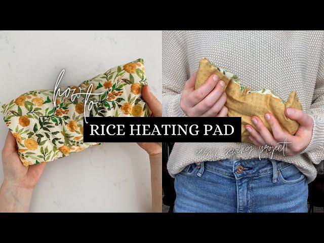 DIY RICE HEATING PAD | DIY MICROWAVABLE RICE BAG | EASY SEWING PROJECT