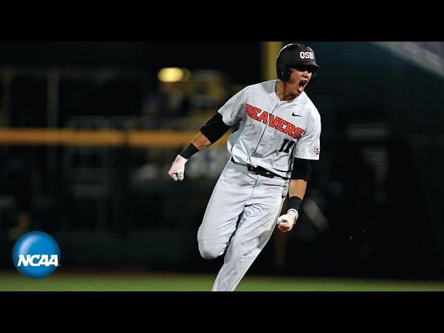 2018 CWS: Full inning of Oregon State's crazy Game 2 comeback vs. Arkansas