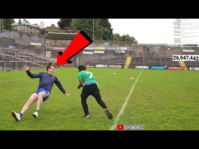 IShowSpeed BREAKS ANKLES Of Pro Gaelic Football Player 