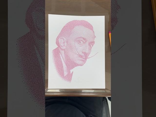 Salvador Dalí Drawing! #salvadordalí #salvadordali #drawingfaces #drawingface #portraitartwork