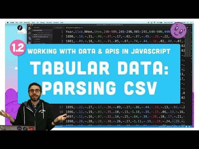 1.2 Tabular Data - Working With Data & APIs in JavaScript