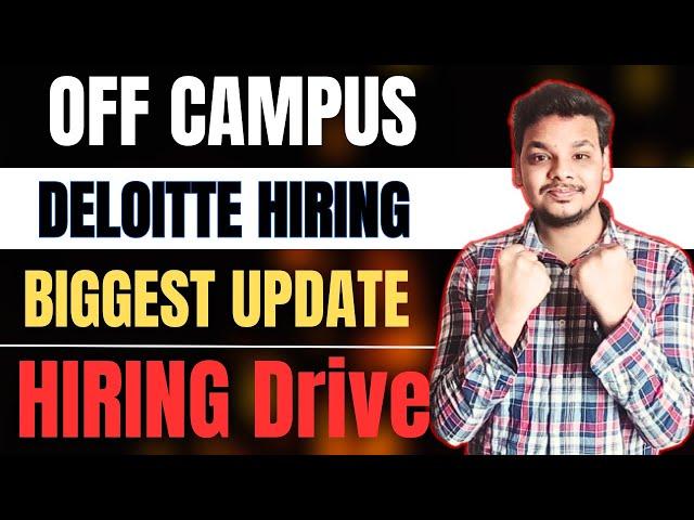 Deloitte Hiring Associate Analyst | Hiring Announced | OFF Campus Drive For 2025 , 2024 Batch Hiring