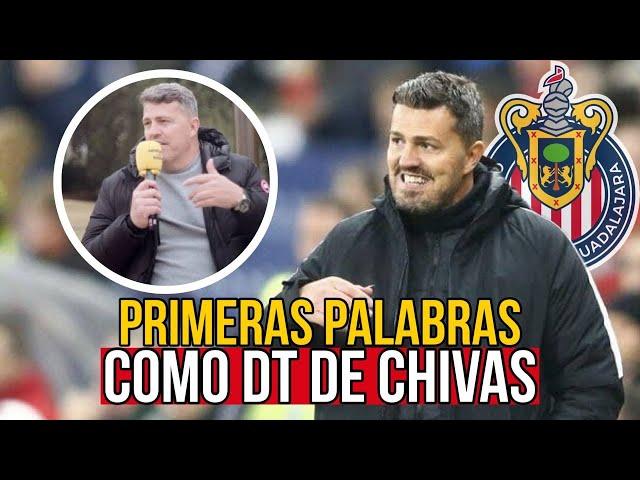 Las PRIMERAS PALABRAS de Óscar García como nuevo DT de Chivas | noticias chivas