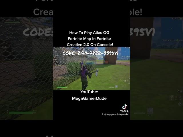 How To Play Atlas OG Fortnite Map In Fortnite Creative 2.0 On Console!