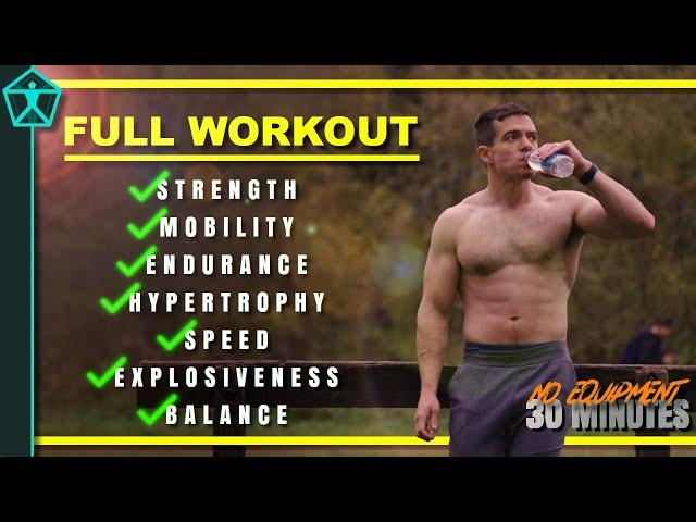 FULL 30 Min Functional Workout for Strength, Endurance, Mobility, Hypertrophy | No Equipment!