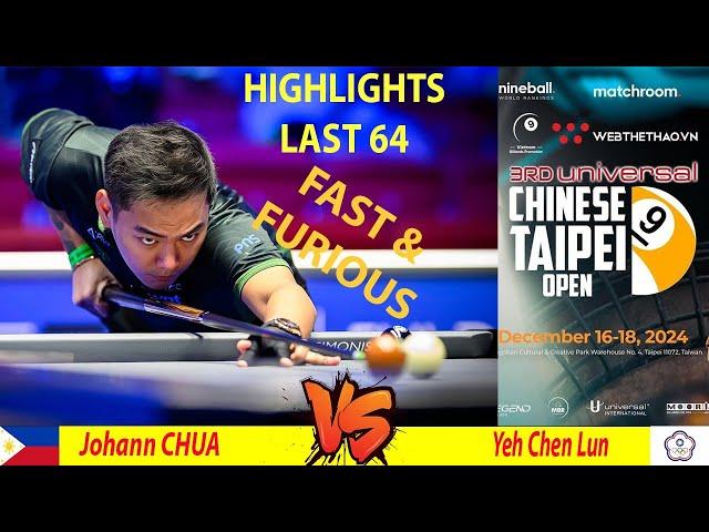 HIGHLIGHTS L64 | Johann CHUA vs Yeh Chen Lun | UNIVERSAL CHINESE TAIPEI OPEN 2024