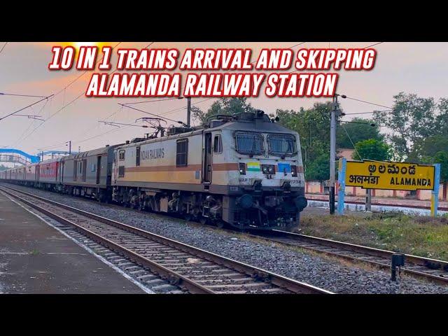 10 In 1 Express Trains Arriving & Skipping ALAMANDA RAILWAY STATION