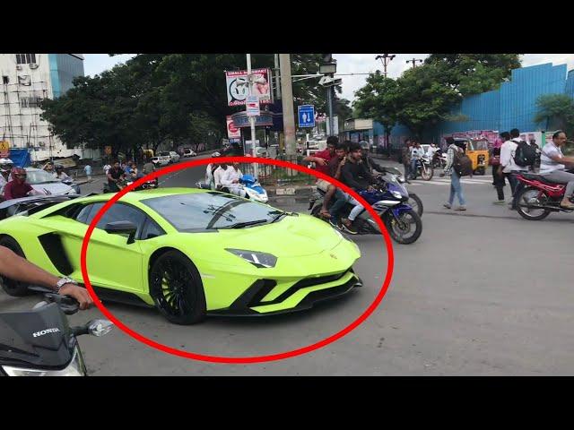 Lamborghini Aventador S Reactions / Hyderabad / India