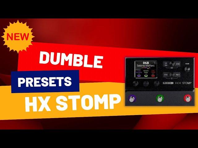 Dumble Presets Helix Hx Stomp Firmware 3.60