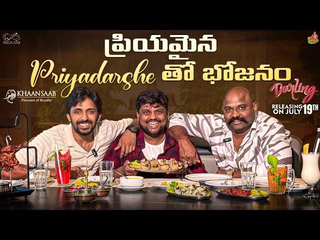 Lunch With Priyadarshi | Jeevan | TastyTeja | Darling movie | Nabha Natesh|Funny Food Vlog|Infinitum