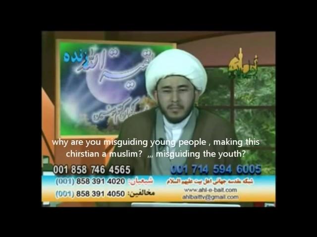 Ahlebait Tv-sheikh Allahyari debating a Christian