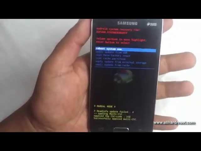 Samsung Galaxy Core 2 SM-G355H Hard Reset