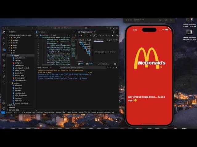 Stunning McDonald’s App UI Design with Flutter | Modern UI/UX